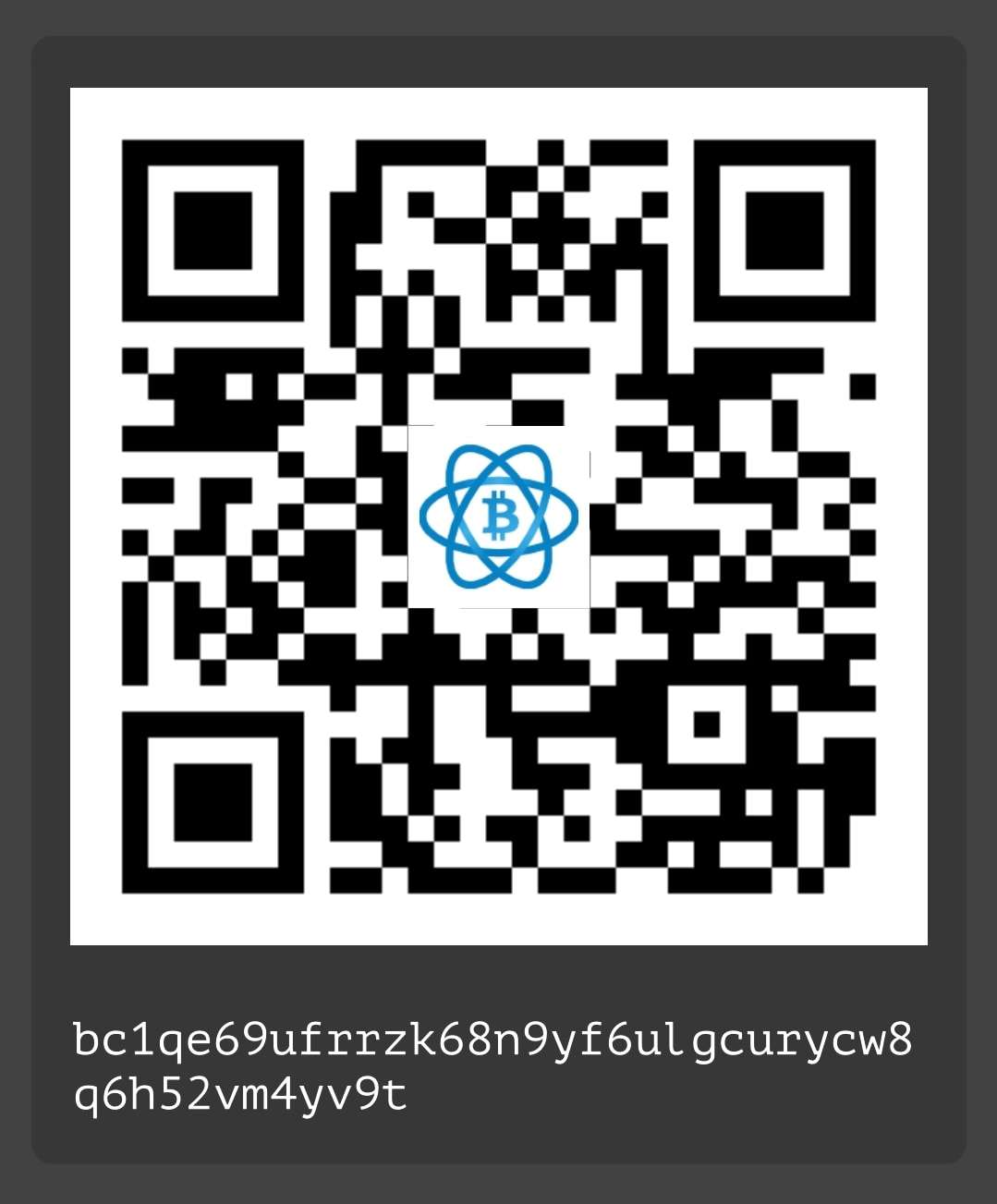 Bitcoin on-chain QR